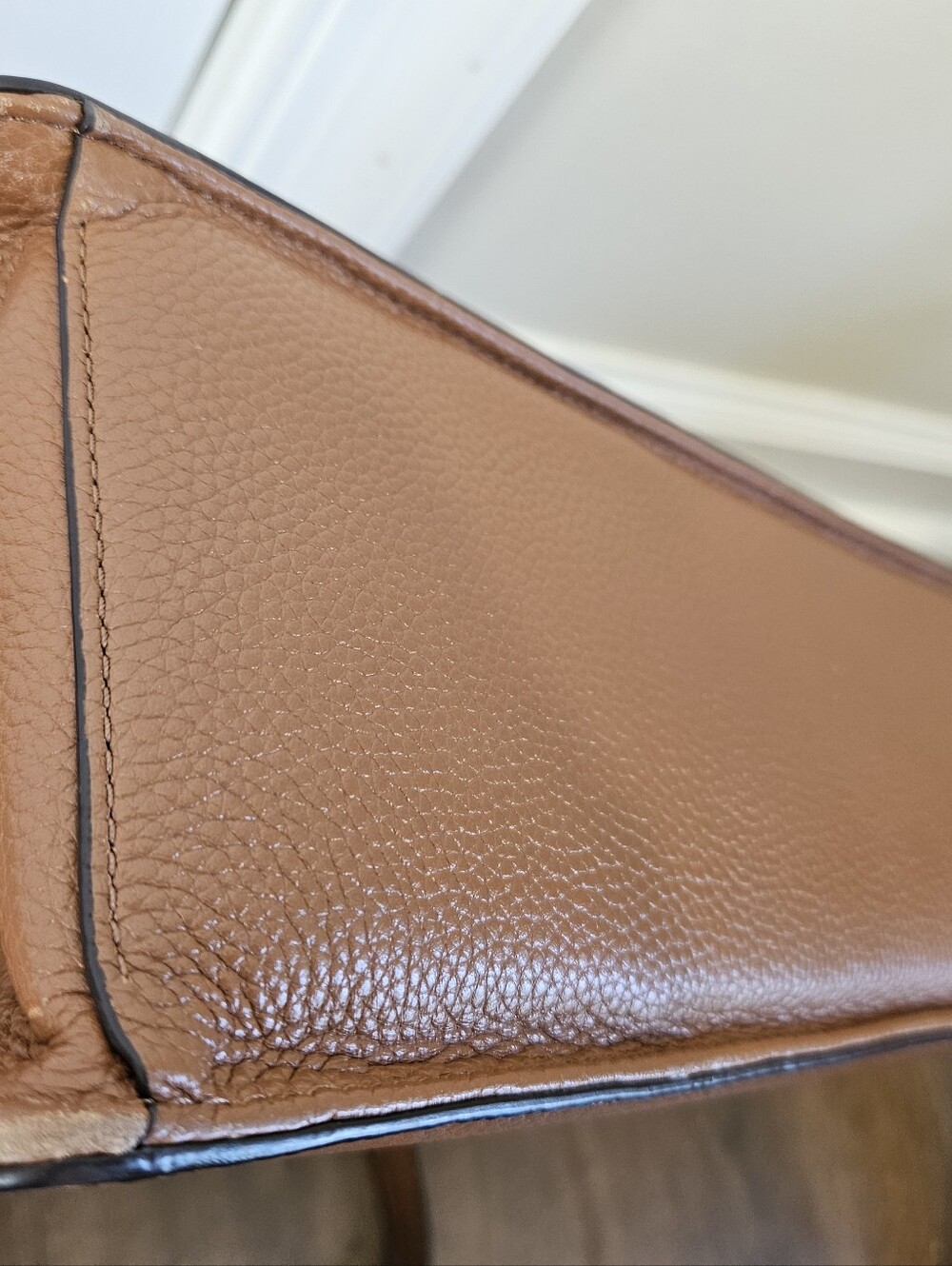kate spade Brown Pebbled Leather Satchel with Gold-Tone Hardware - Picture 9 of 9